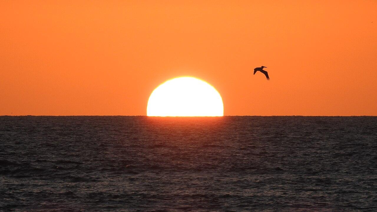 Atardecer sobre el Pacífico en Mazatlán